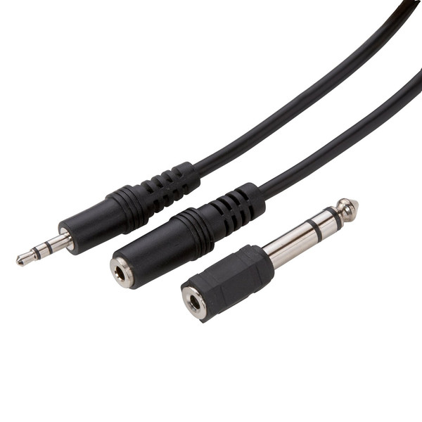 AmerTac AM1006MP3E 1.8м 3.5mm 3.5mm Черный аудио кабель