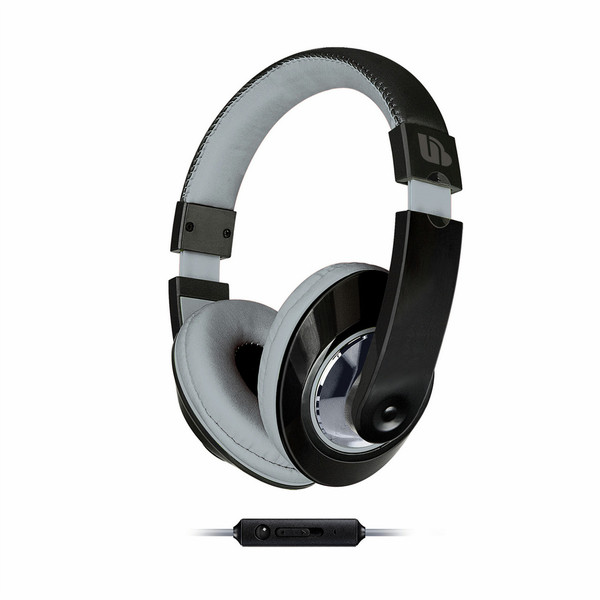 Merkury Innovations M-HM710 Head-band Binaural Wired Black,Grey mobile headset