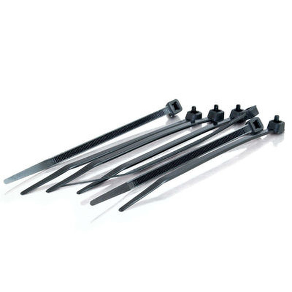 C2G 6in Cable Ties - Black 100pk Black cable tie