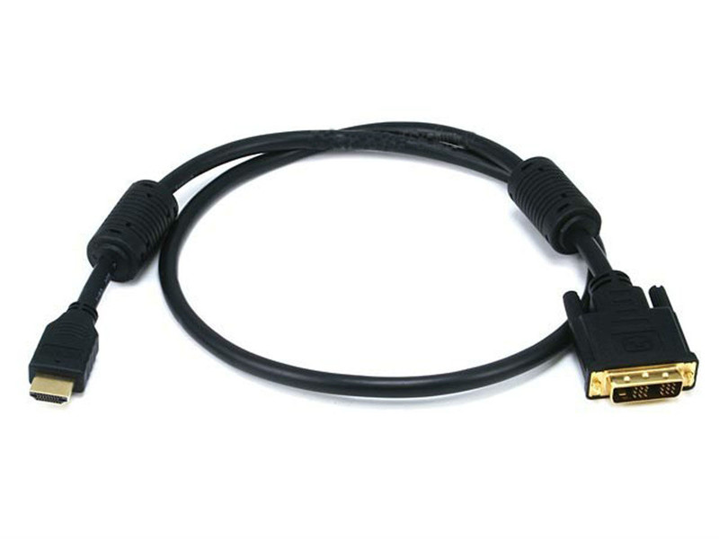 Monoprice 102661 0.9м HDMI DVI-D Черный адаптер для видео кабеля