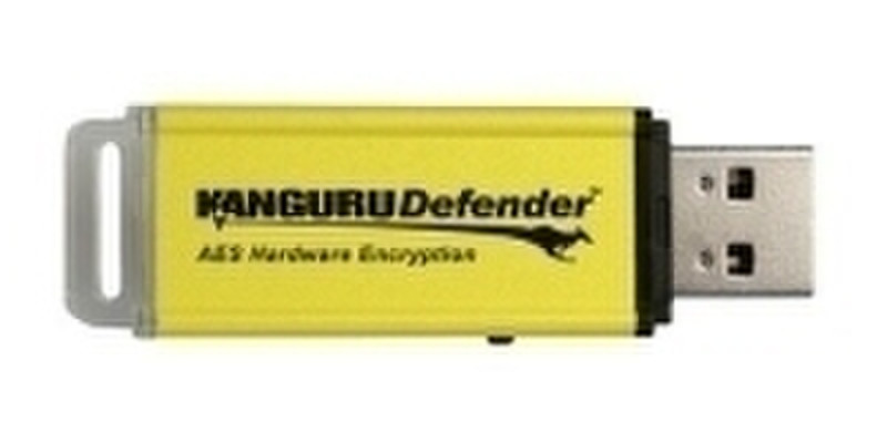 Kanguru 4GB Defender 4GB USB 2.0 Type-A Yellow USB flash drive
