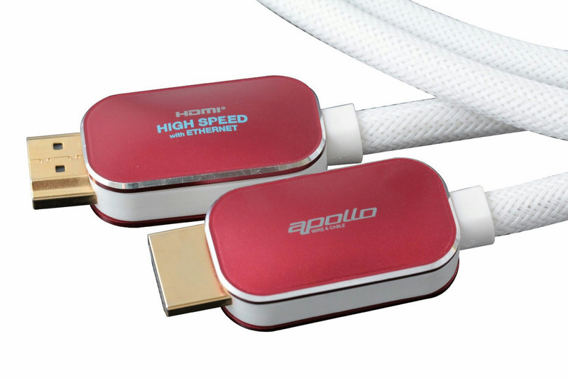 Apollo 4717480261864 2.8m HDMI HDMI Rot, Weiß HDMI-Kabel
