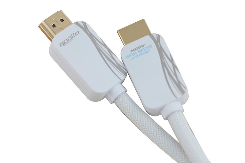 Apollo 4717480262663 1.8м HDMI HDMI Белый HDMI кабель