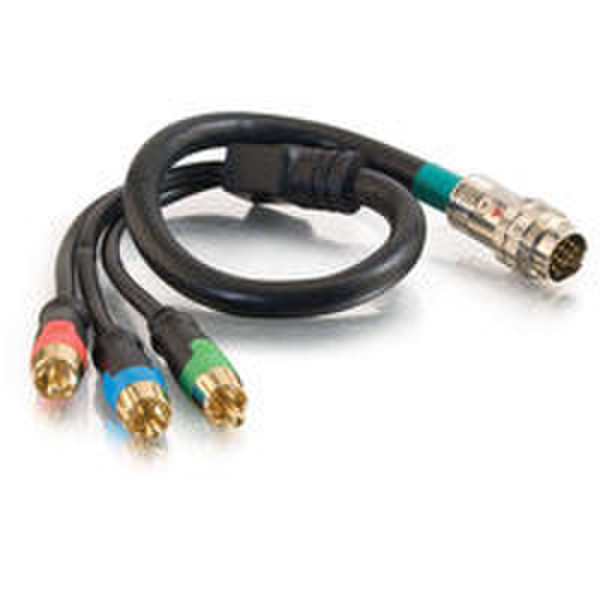 C2G 10ft RapidRun™ Component Video Flying Lead 3.05m Schwarz