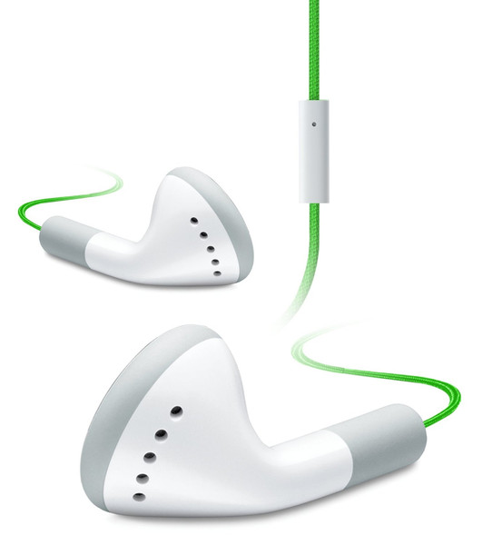 iHip IP-IV-NGR Binaural im Ohr Grün, Weiß Mobiles Headset