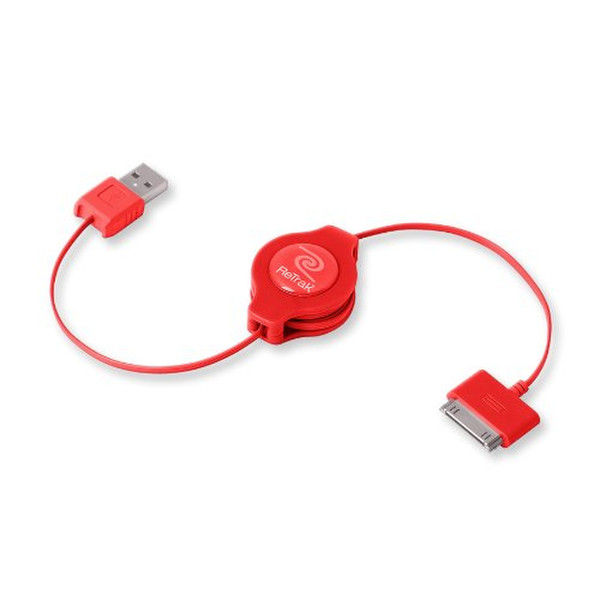 ReTrak ETIPODUSBRED 1м USB A Apple 30-p Красный кабель USB