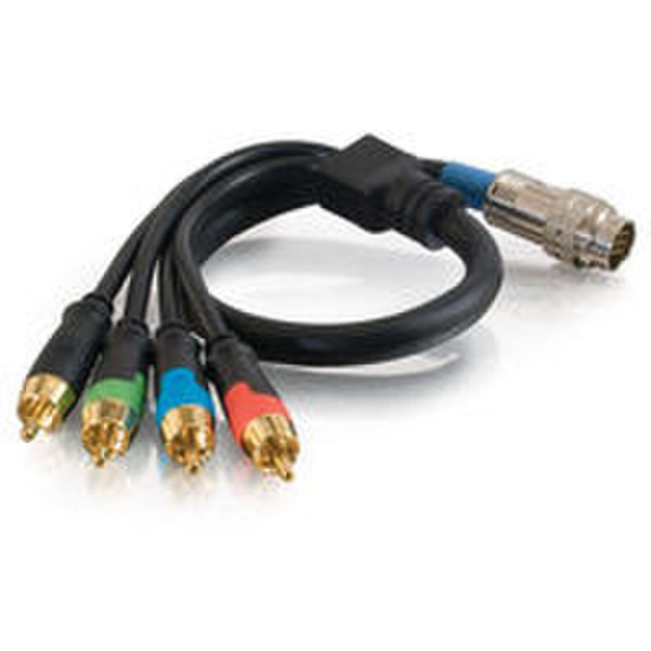 C2G 6ft RapidRun™ Component Video + Digital Audio Flying Lead 1.8m Black