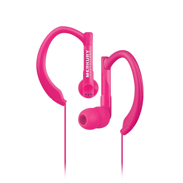 Merkury Innovations MI-ES100-652 Intraaural Ear-hook,In-ear Pink headphone