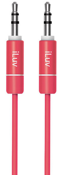 iLuv iCB110 0.9m 3.5mm 3.5mm Red audio cable