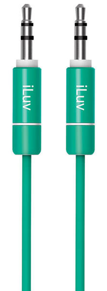 iLuv iCB110 0.9m 3.5mm 3.5mm Green audio cable
