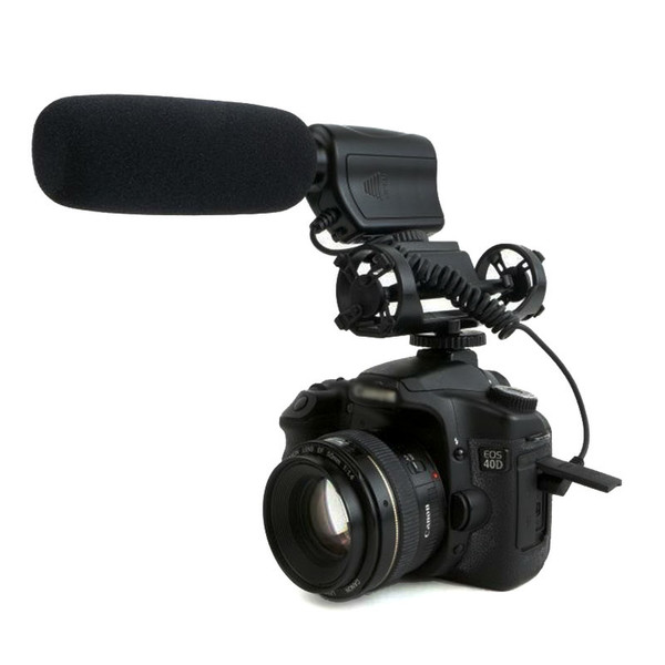 Dolica MIC-100 Digital camera microphone Wired Black microphone