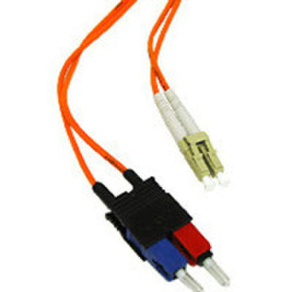 C2G 15m LC/SC Duplex 50/125, Orange 15m LC SC Orange Glasfaserkabel
