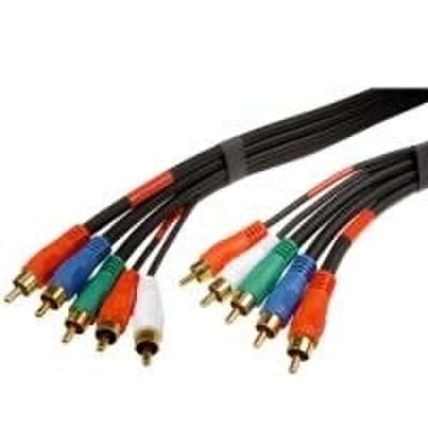 Cables Unlimited Component Video & Audio 25 Ft 7.62m Black component (YPbPr) video cable