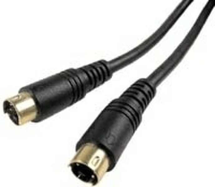 Cables Unlimited S-Video SVHS M/M 4Pin 12 ft 3.66m Black S-video cable