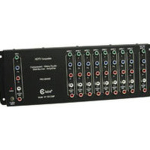 C2G Component Video + Stereo Audio Distribution Amplifier Schwarz Netzwerksplitter
