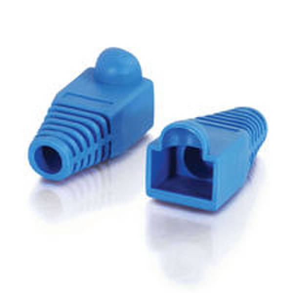 C2G RJ45 Plug Cover Blue cable clamp
