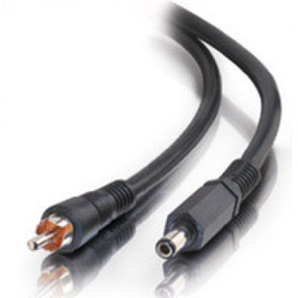 C2G 75ft Siamese RG59/U RCA / RCA w/ 5.5mm x 2.1mm DC Power 22.5m RCA Black