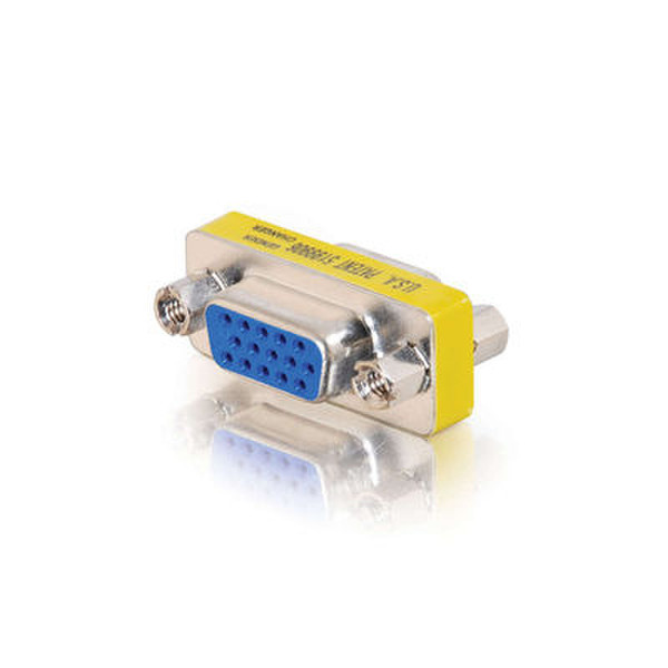 C2G HD15 VGA F/F Mini Gender Changer VGA (D-Sub) VGA (D-Sub) Silver cable interface/gender adapter
