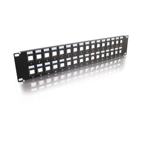 C2G Blank Keystone/Multimedia Patch Panel 32-Port 2U patch panel