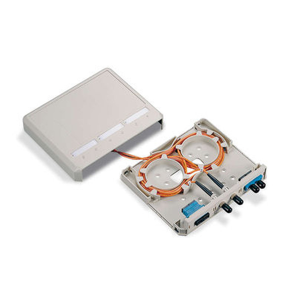 C2G Fiber Surface Mount Box 6-Port White Weiß Netzwerksplitter