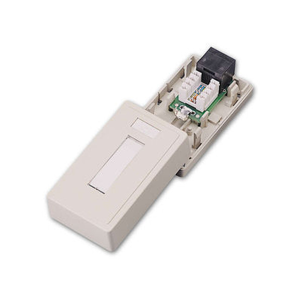 C2G Cat5E Surface Mount Box 1-Port Белый сетевой разделитель
