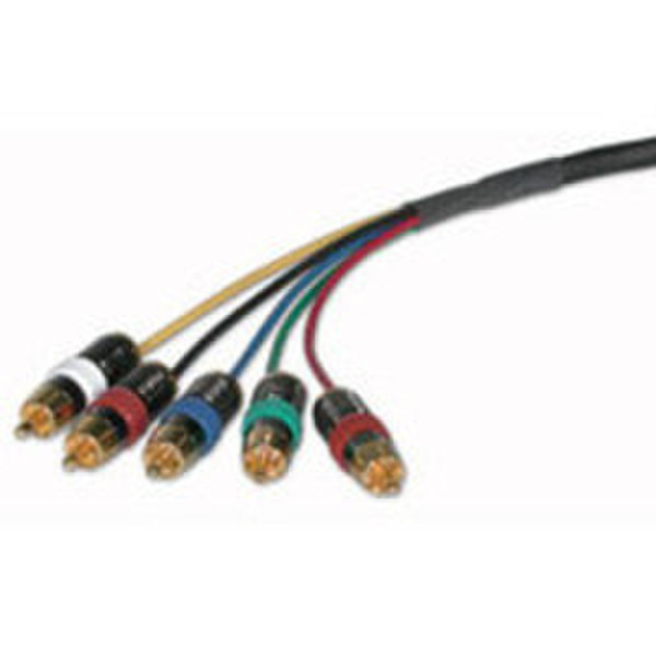 C2G 75ft Plenum-Rated Component 22.86m Black component (YPbPr) video cable