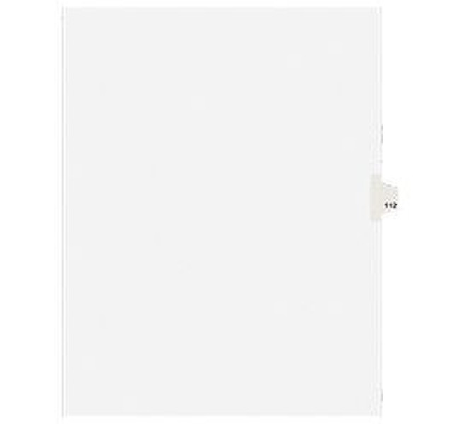 Avery 01112 White 25pc(s) divider