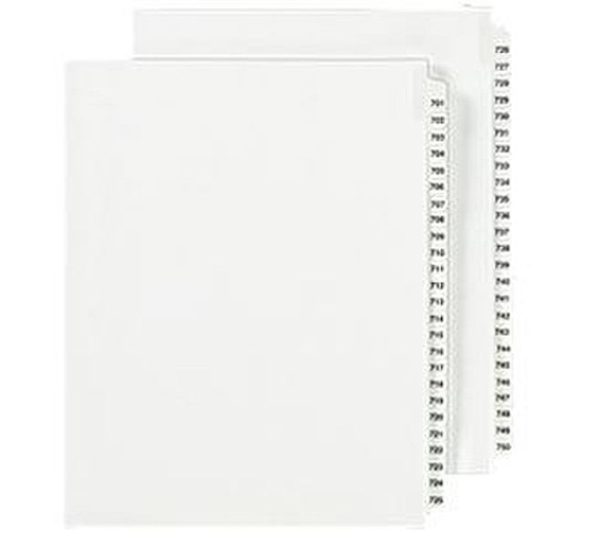 Avery 01354 White 50pc(s) divider