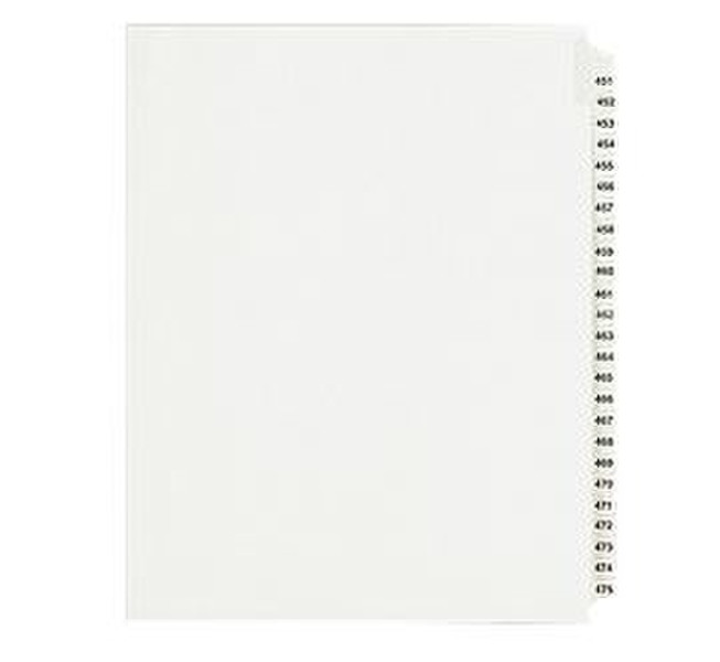 Avery 01348 White 25pc(s) divider