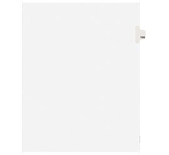 Avery 01105 White 25pc(s) divider