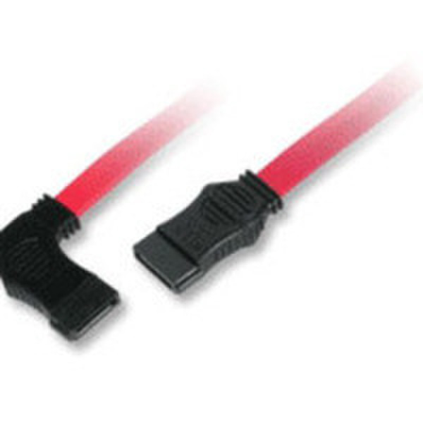 C2G 36in 7-pin 180° to 90°-side Serial ATA Device Cable 0.91m Rot SATA-Kabel