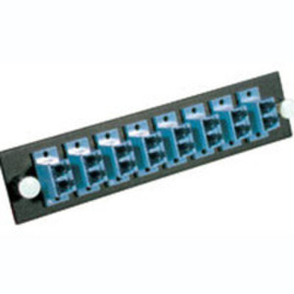 C2G Q-Series™ 12-Strand, LC Duplex, PB Insert, MM/SM, LC Adapter Panel Синий кабельный разъем/переходник