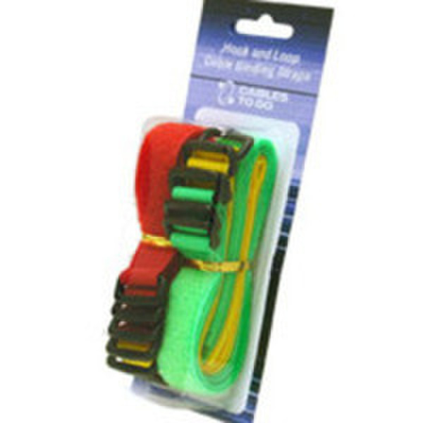 C2G Hook-and-Loop Разноцветный 12шт кабельный зажим