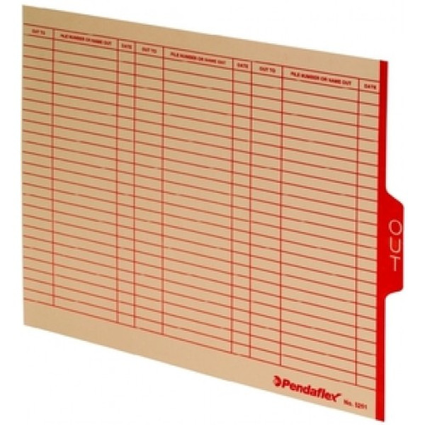 Pendaflex PFX5251 Letter Brown,Red 100pc(s) hanging folder