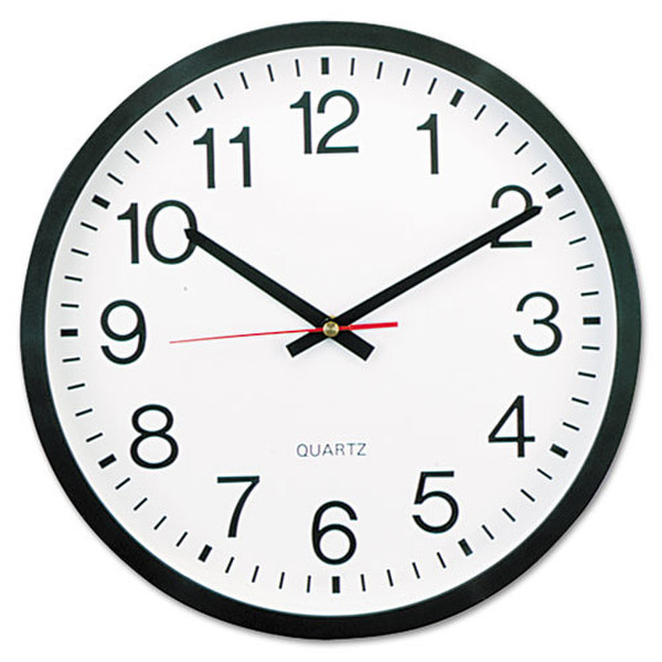 Universal UNV10431 Quartz wall clock Круг Черный, Белый настенные часы