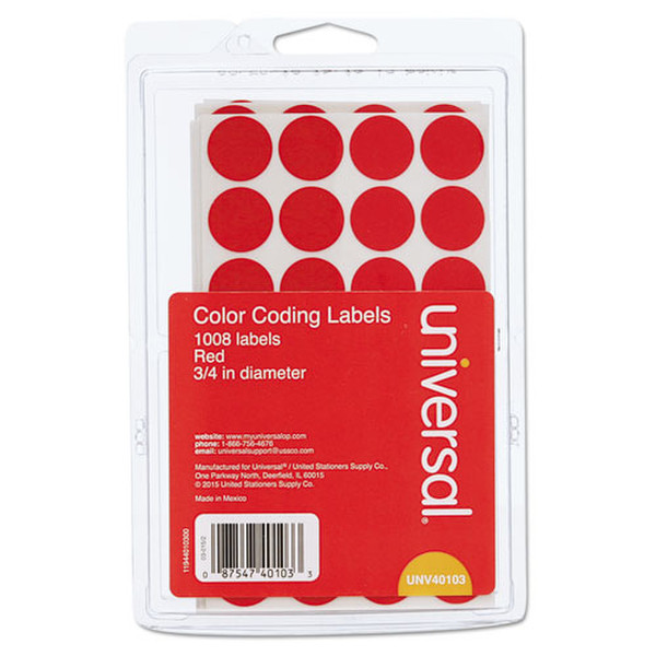 Universal UNV40103 self-adhesive label