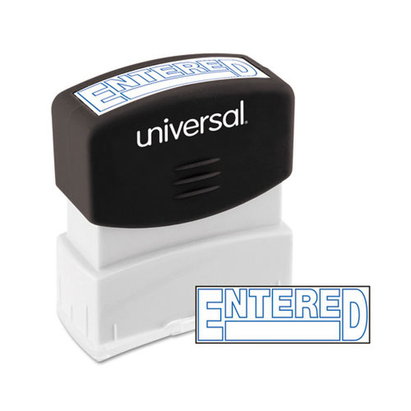 Universal UNV10052 Pre-Inked Message stamp business stamp