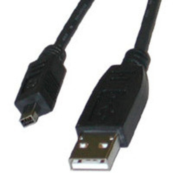 C2G 2m USB 2.0 Digital Camera Cable 2м USB A Mini-USB B Черный кабель USB