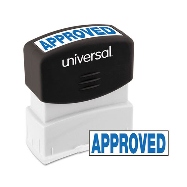 Universal UNV10043 Pre-Inked Message stamp business stamp