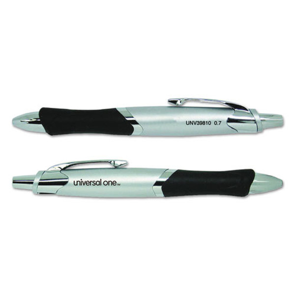 Universal UNV39810 Clip-on retractable pen 3pc(s) rollerball pen