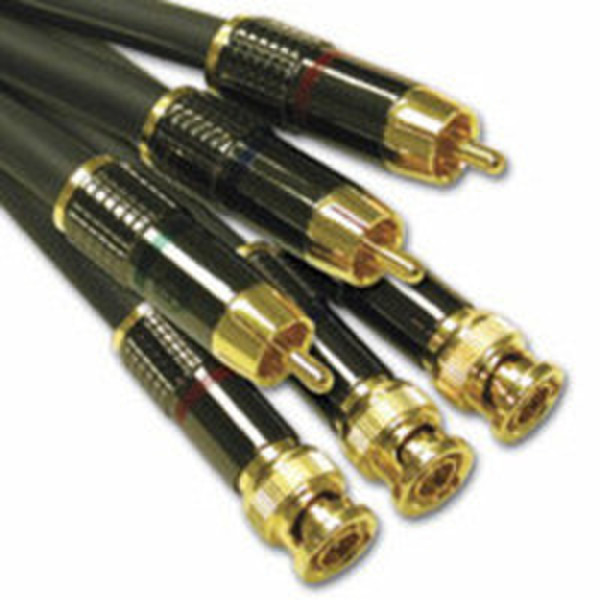 C2G 50ft SonicWave RCA Type -> BNC Component Video Cable 15m 3 x RCA Black component (YPbPr) video cable