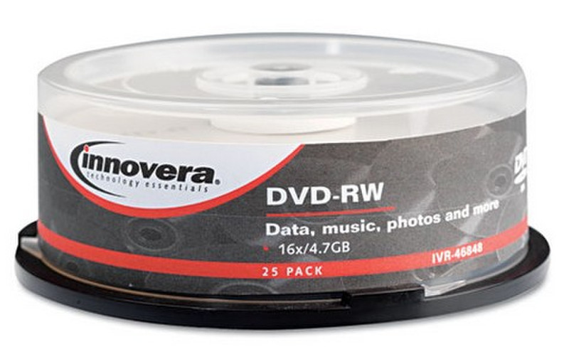 Innovera IVR46848 4.7GB DVD-RW 25pc(s) blank DVD