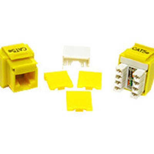 C2G Cat5E RJ45 Keystone Jack RJ-45 (8P8C) Желтый кабельный разъем/переходник