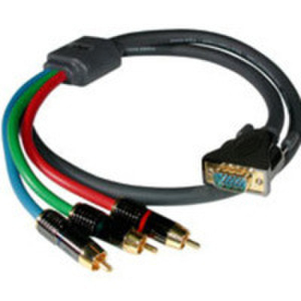 C2G 50ft SonicWave™ RCA Type Component Video / HD15 Breakout Cable 15m VGA (D-Sub) Grey