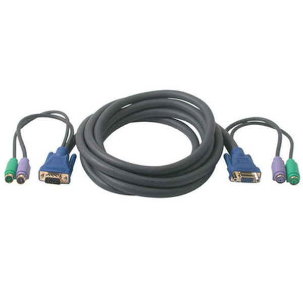 C2G 30ft Ultima 3-in-1 VGA Desktop Extension Cable 9m Black KVM cable