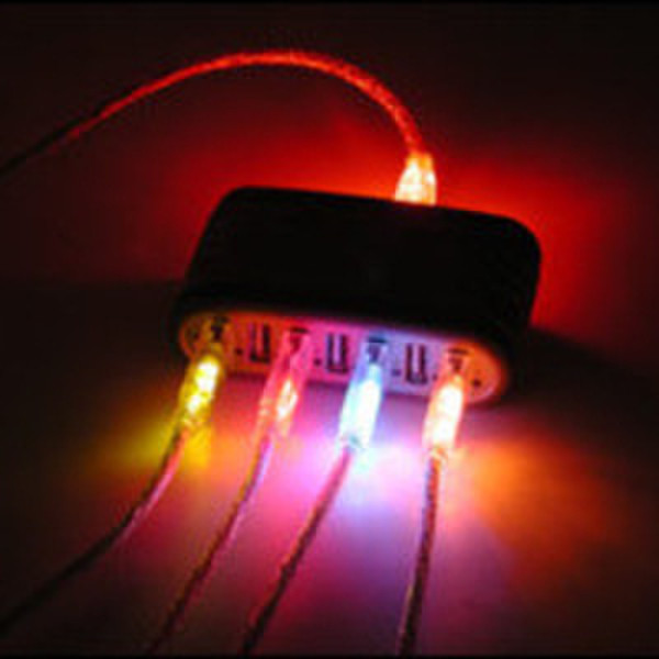 C2G 2m Illuminated USB 2.0 A/Mini-b Orange 2m USB A Mini-USB B Orange USB cable