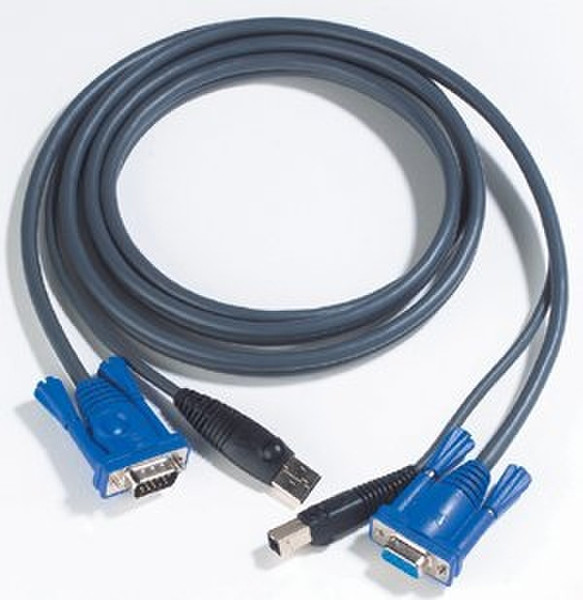 Aten USB KVM Cable 1.2m Schwarz Tastatur/Video/Maus (KVM)-Kabel