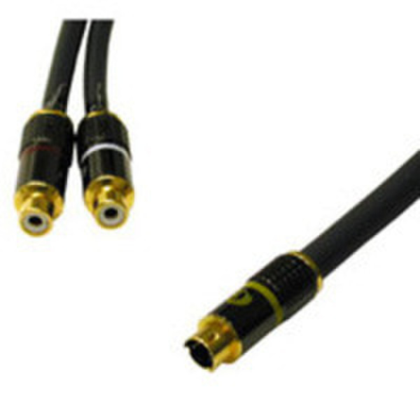 C2G 1.5ft SonicWave™ S-Video Splitter Cable 0.50m S-Video (4-pin) RCA