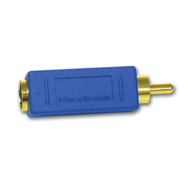 C2G Bi-Directional RCA Male/ S-Video Female Video Adapter RCA S-Video Синий кабельный разъем/переходник