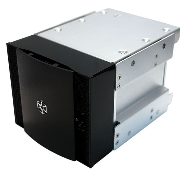 Silverstone SST-CFP51B Desktop Black,Silver computer case